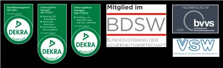 Zertifikate und Mitgliedschaften