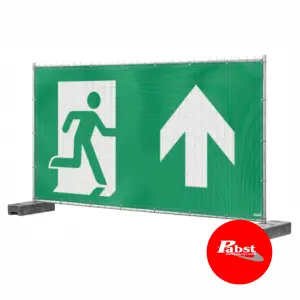 Event Notausgangsbanner gerade