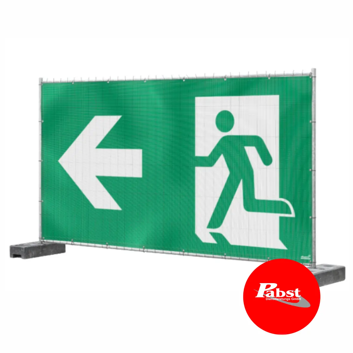 Event Notausgangsbanner links