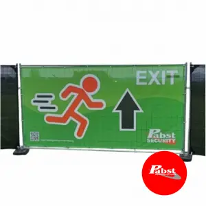 Notausgangsbanner gerade